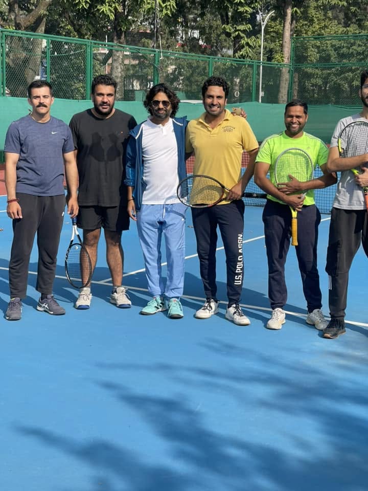 Back on the tennis court